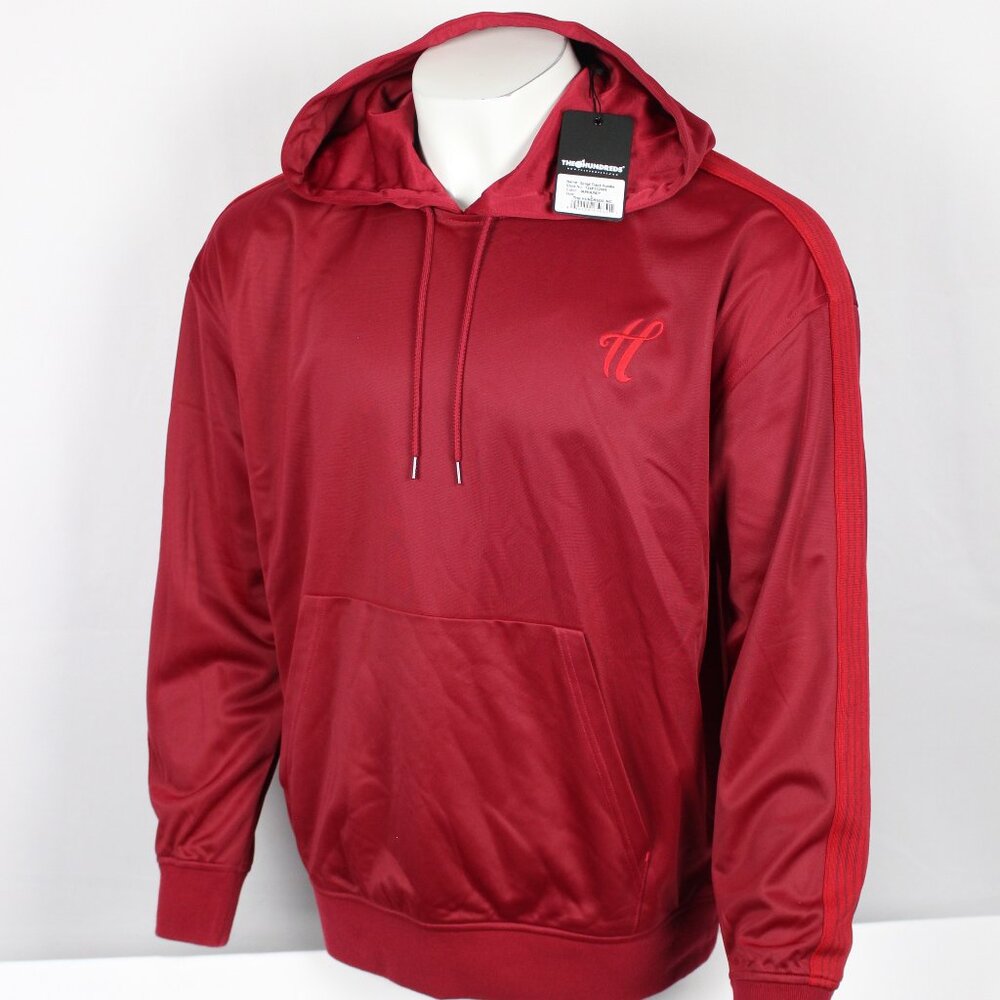 The Hundreds Men's Script Logo Track Jacket L Large Pullover Hoodie Red